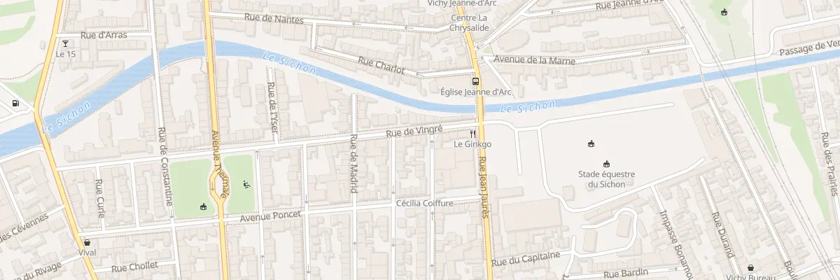 Plan du 52 Rue de Vingré à Vichy
