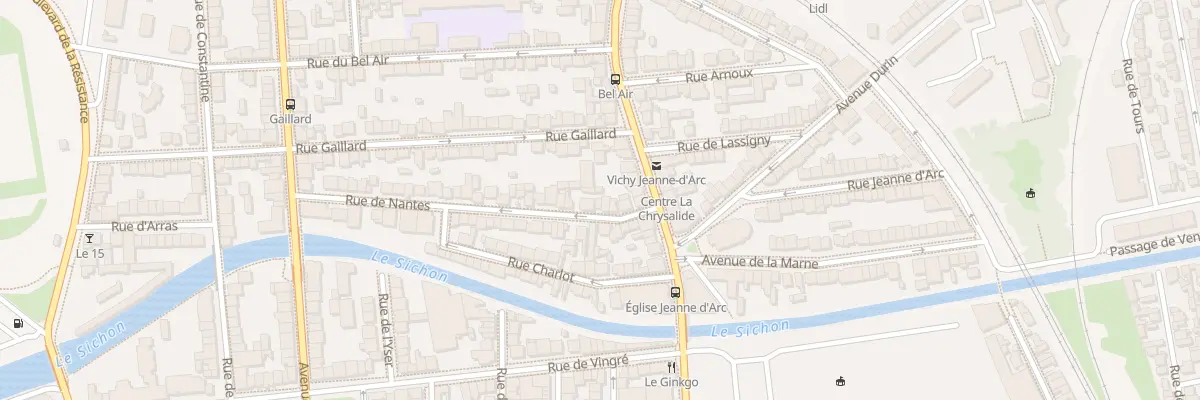 Plan du 53 Rue de Nantes à Vichy