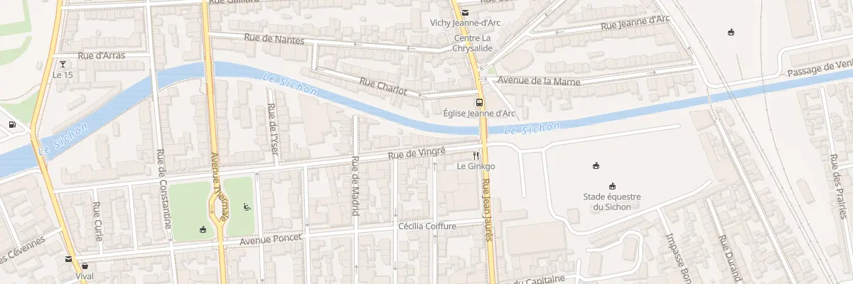 Plan du 71B Rue de Vingré à Vichy