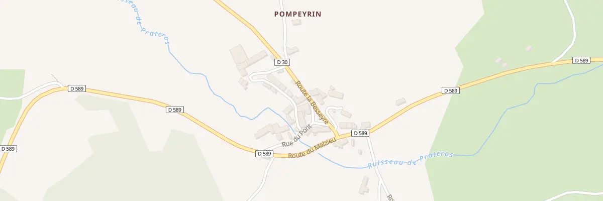 Plan du 5066 Pompeyrin à La Besseyre-Saint-Mary