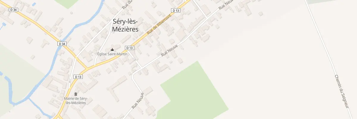 Plan du 14 Rue Neuve à Séry-lès-Mézières