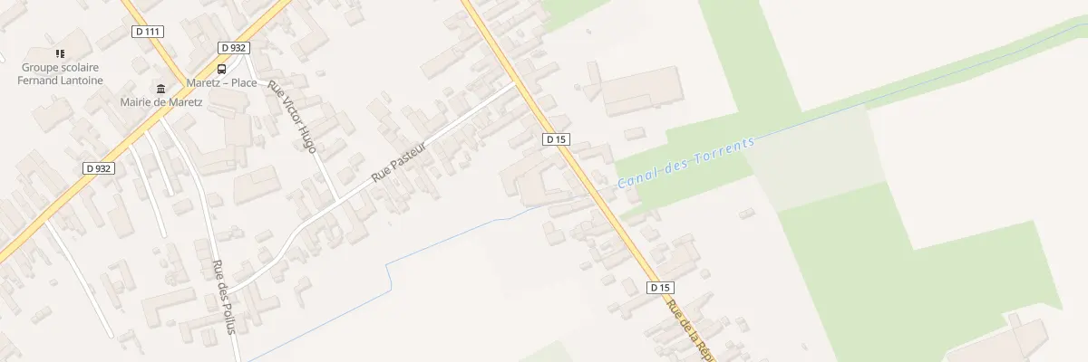 Plan du 36 Rue de la République à Maretz