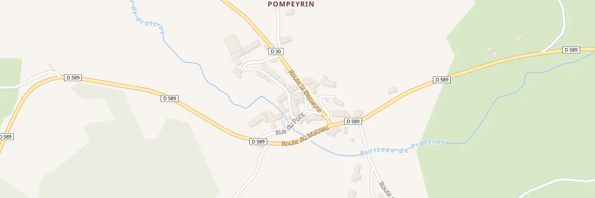 Plan du 5068 Pompeyrin à La Besseyre-Saint-Mary