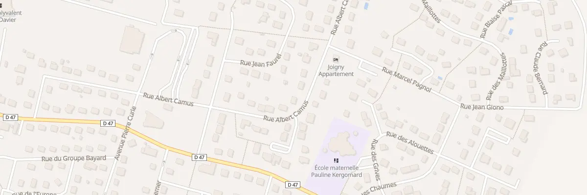 Plan du 40 Rue Albert Camus à Joigny