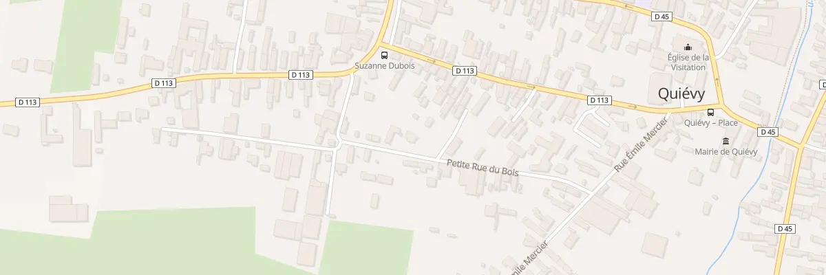 Plan du 6B Ptr Petite Rue du Bois à Quiévy