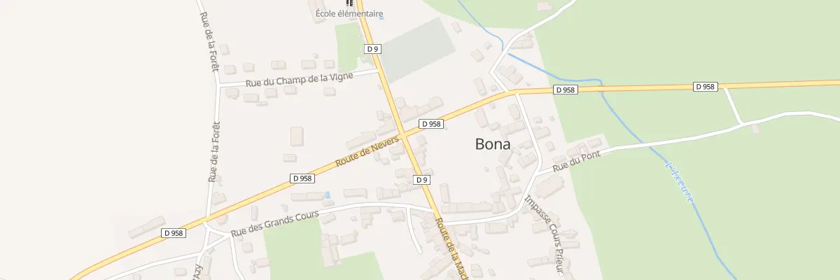 Plan du 145 Le Bourg à Bona