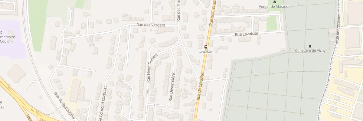 Plan du 46 Rue Désormière à Vichy