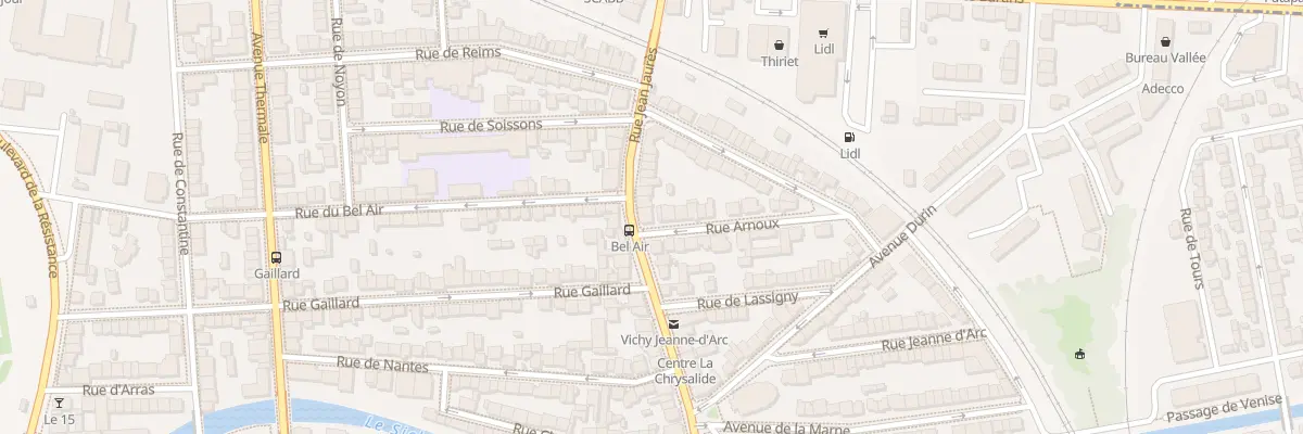 Plan du 156 Rue Jean Jaurès à Vichy