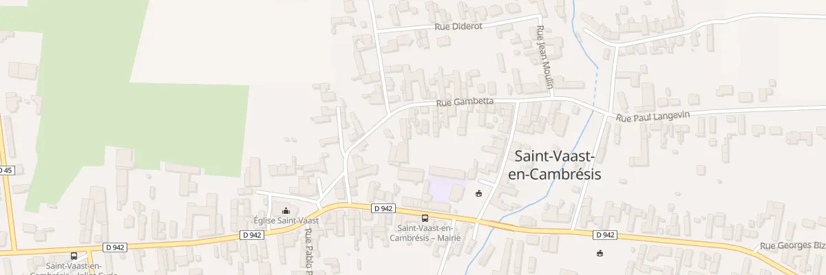 Plan du 12 Rue Gambetta à Saint-Vaast-en-Cambrésis