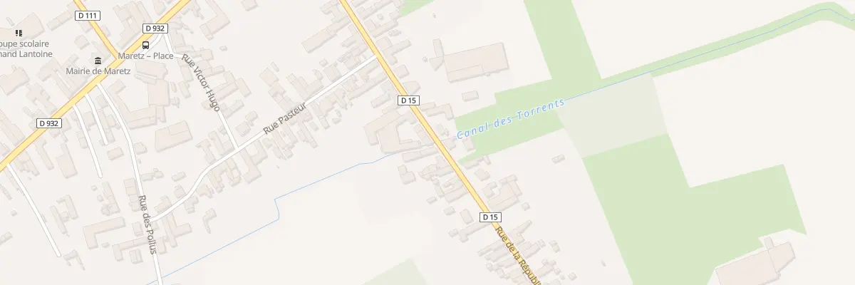 Plan du 38 Rue de la République à Maretz