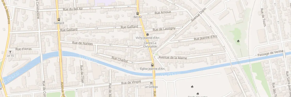 Plan du 56 Rue de Nantes à Vichy