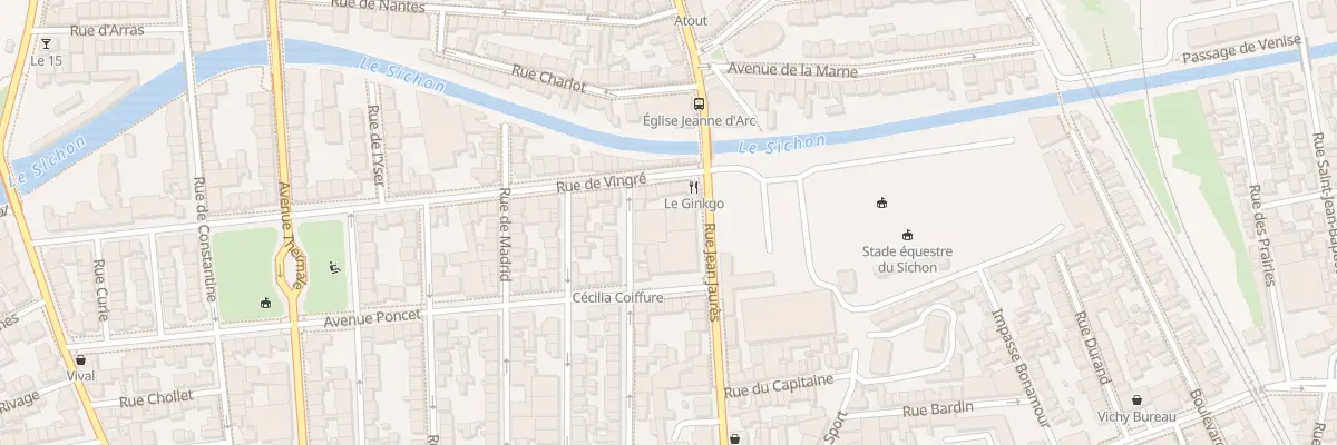 Plan du 103 Rue Jean Jaurès à Vichy