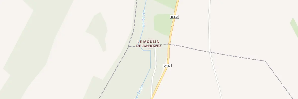 Plan du 1 Le Moulin de Batrand à Muret-et-Crouttes
