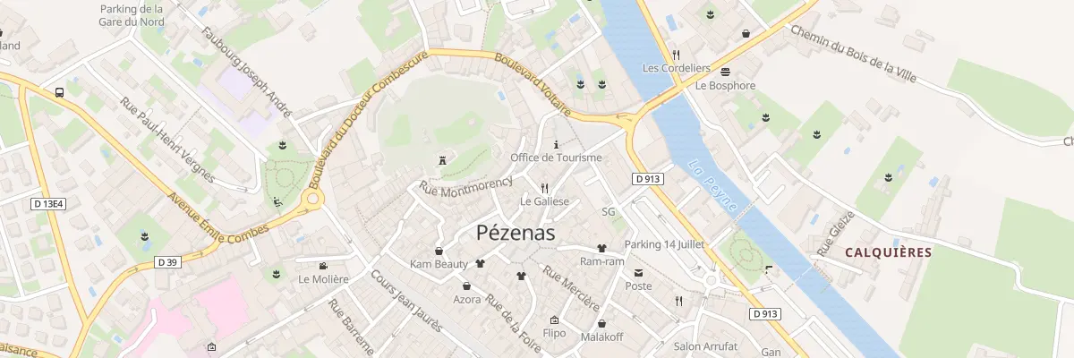 Plan du 4 Rue Beranger à Pézenas