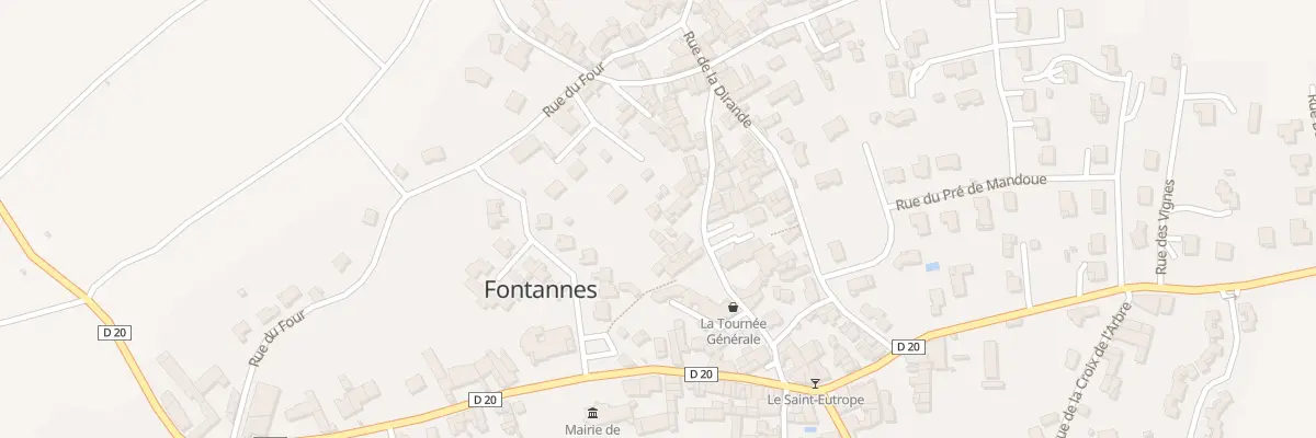 Plan du 5134 Au Bourg à Fontannes