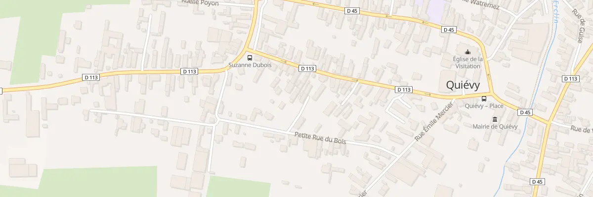 Plan du 45 Rue Roger Salengro à Quiévy