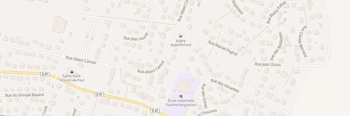 Plan du 39 Rue Albert Camus à Joigny