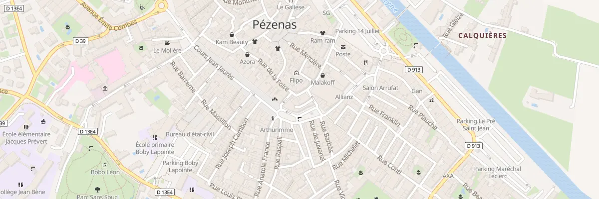 Plan du 3 Rue de la Foire à Pézenas