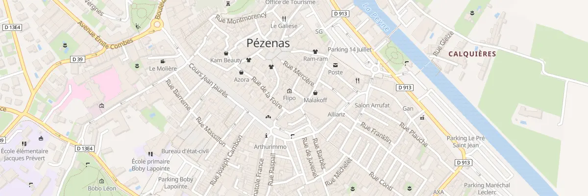 Plan du 3 Rue des Orfevres à Pézenas