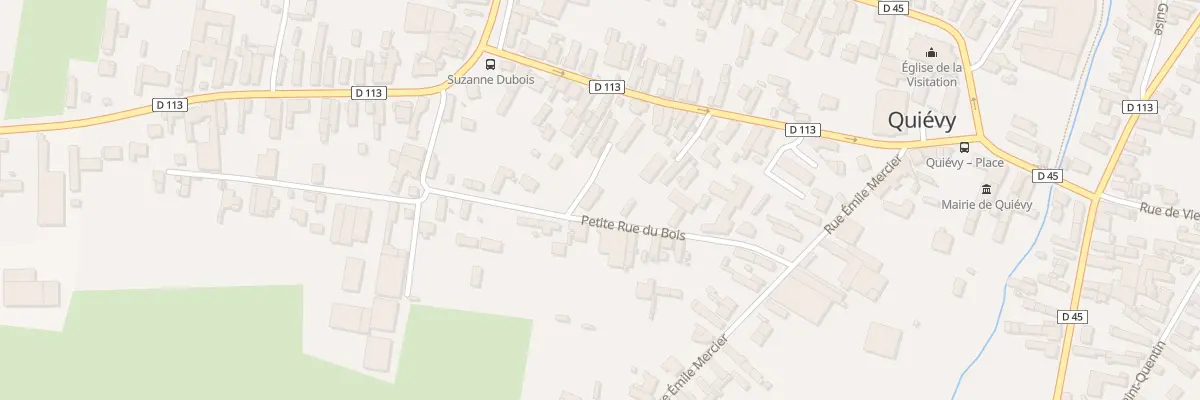 Plan du 6 Petite Rue du Bois à Quiévy
