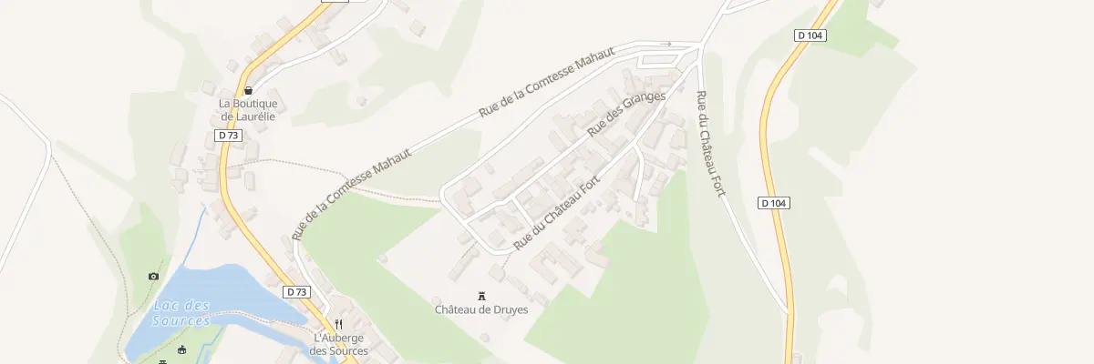 Plan du 9 Rue des Granges à Druyes-les-Belles-Fontaines