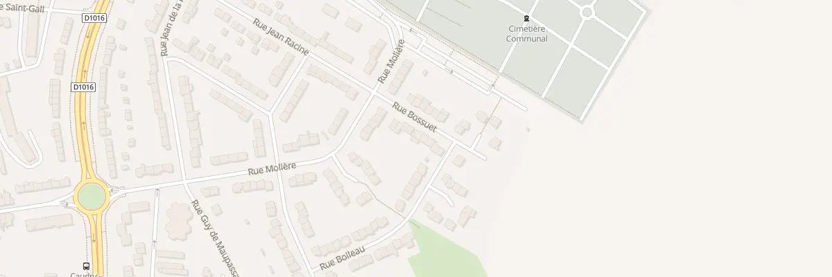 Plan du 10 Rue Bossuet à Caudry