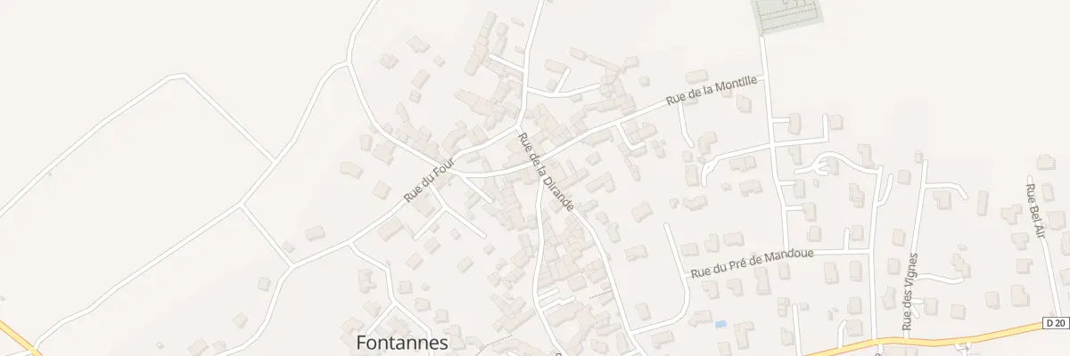 Plan du 5123 Au Bourg à Fontannes