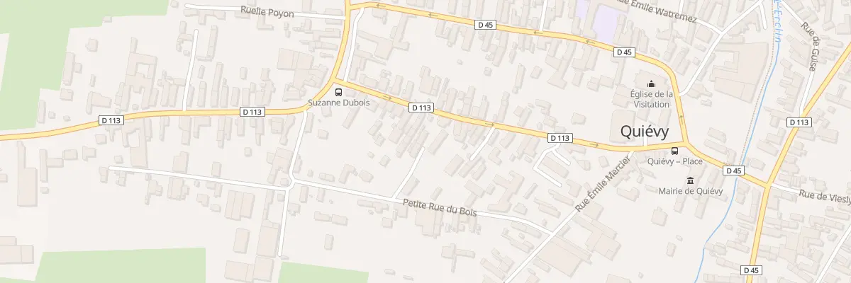Plan du 33 Rue Roger Salengro à Quiévy
