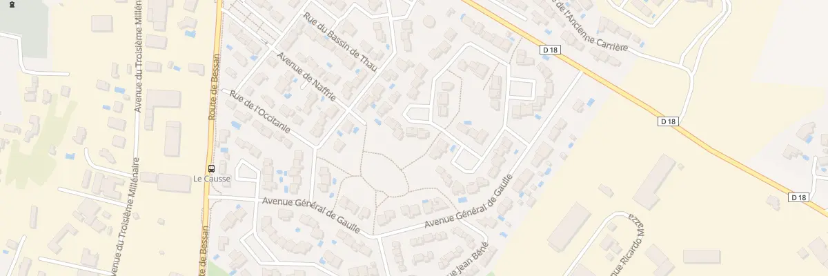 Plan du 25 Rue Escourbiat à Saint-Thibéry