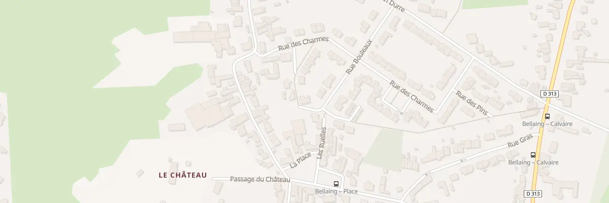 Plan du 14 Les Ruelles à Bellaing