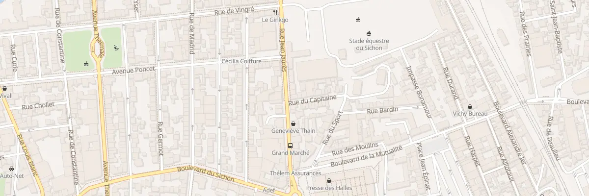 Plan du 1 Rue du Capitaine à Vichy