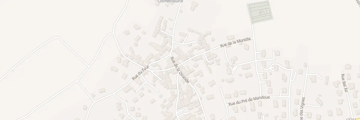 Plan de la Rue de la Montille à Fontannes