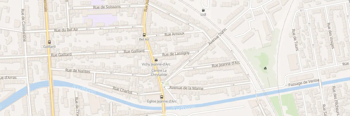Plan du 14 Rue de Lassigny à Vichy