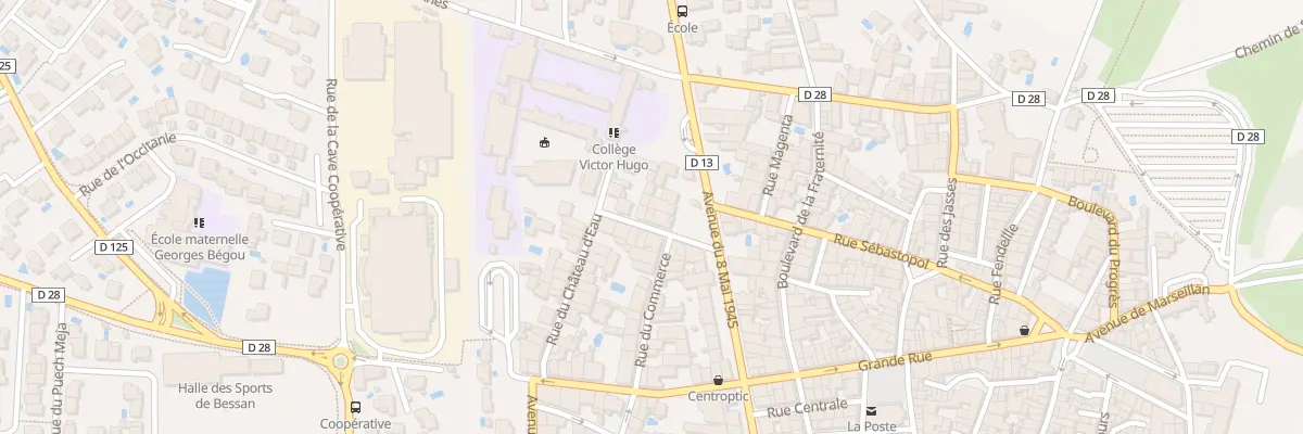 Plan du 4 Rue du Pourcayrol à Bessan