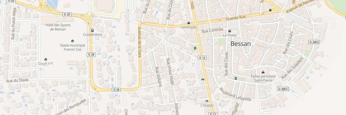 Plan du 5 Rue Victor Hugo à Bessan
