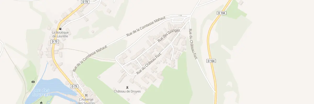 Plan du 12 Rue du Château Fort à Druyes-les-Belles-Fontaines
