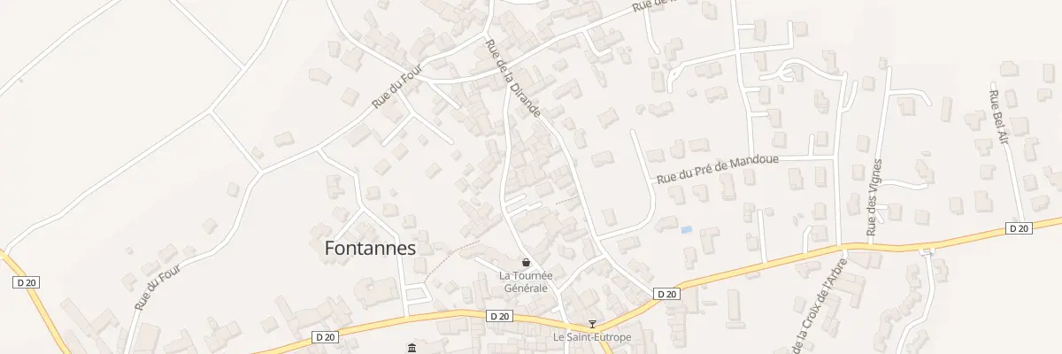 Plan du 5132 Au Bourg à Fontannes
