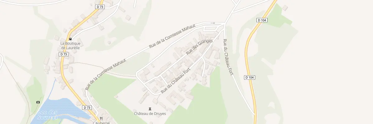 Plan du 14 Rue du Château Fort à Druyes-les-Belles-Fontaines