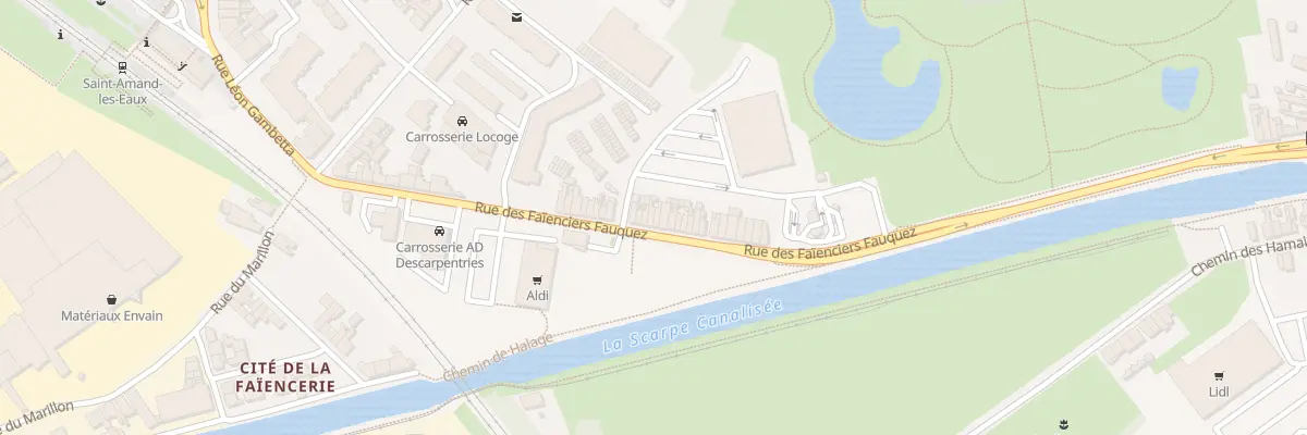 Plan du 45 Rue Faienciers Fauquez à Saint-Amand-les-Eaux
