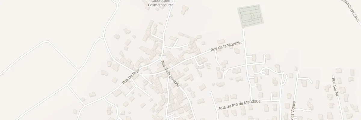 Plan du 5088 Rue de la Montille à Fontannes