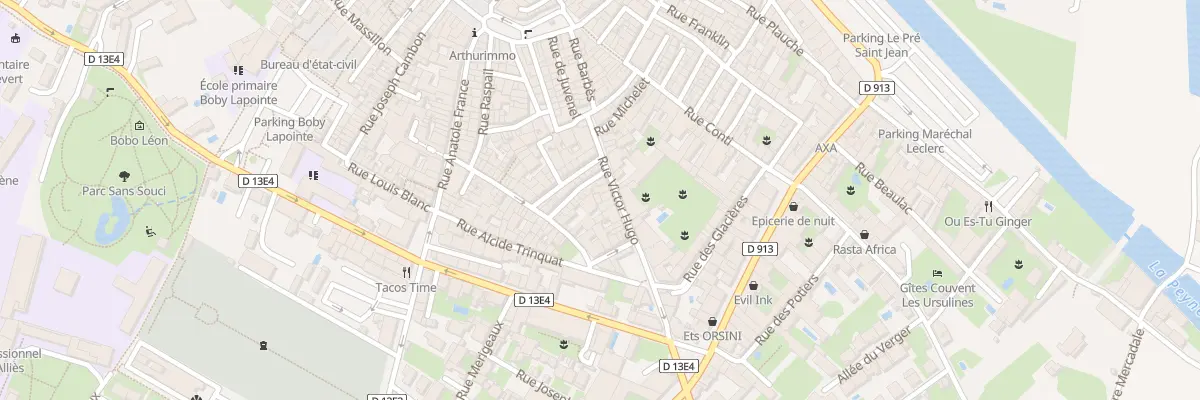 Plan du 16B Rue Victor Hugo à Pézenas
