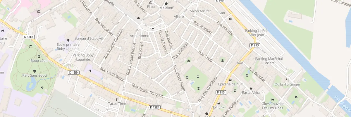 Plan du 1 Rue Victor Hugo à Pézenas