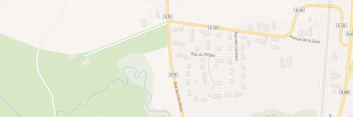 Plan du 2 Rue du Verger à Créchy