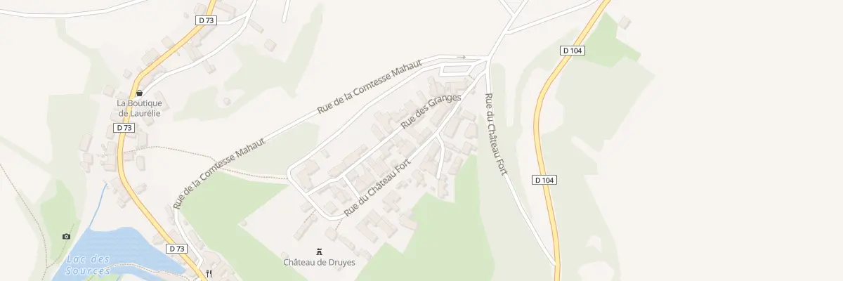 Plan du 75 La Ville à Druyes-les-Belles-Fontaines