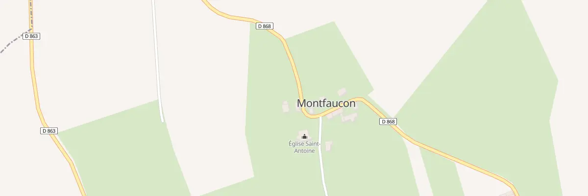 Plan du 5016 Montfaucon Village à Montfaucon