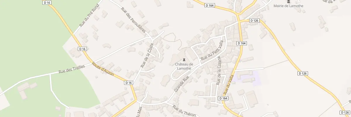 Plan du 3 Rue du Chateau à Lamothe
