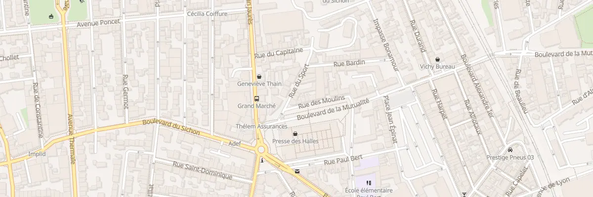 Plan du 4 Rue du Sport à Vichy