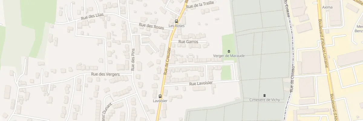 Plan du 5 Rue des Cerisiers à Vichy