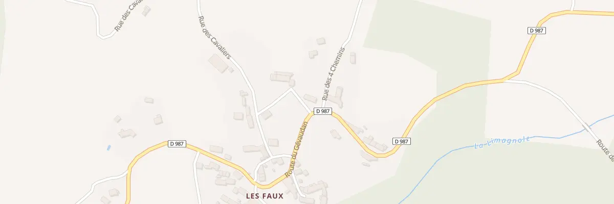 Plan du 1 Rue des 4 Chemins à Saint-Alban-sur-Limagnole