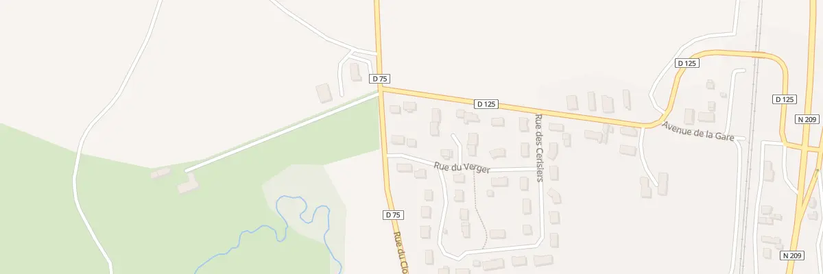 Plan du 3 Rue du Verger à Créchy